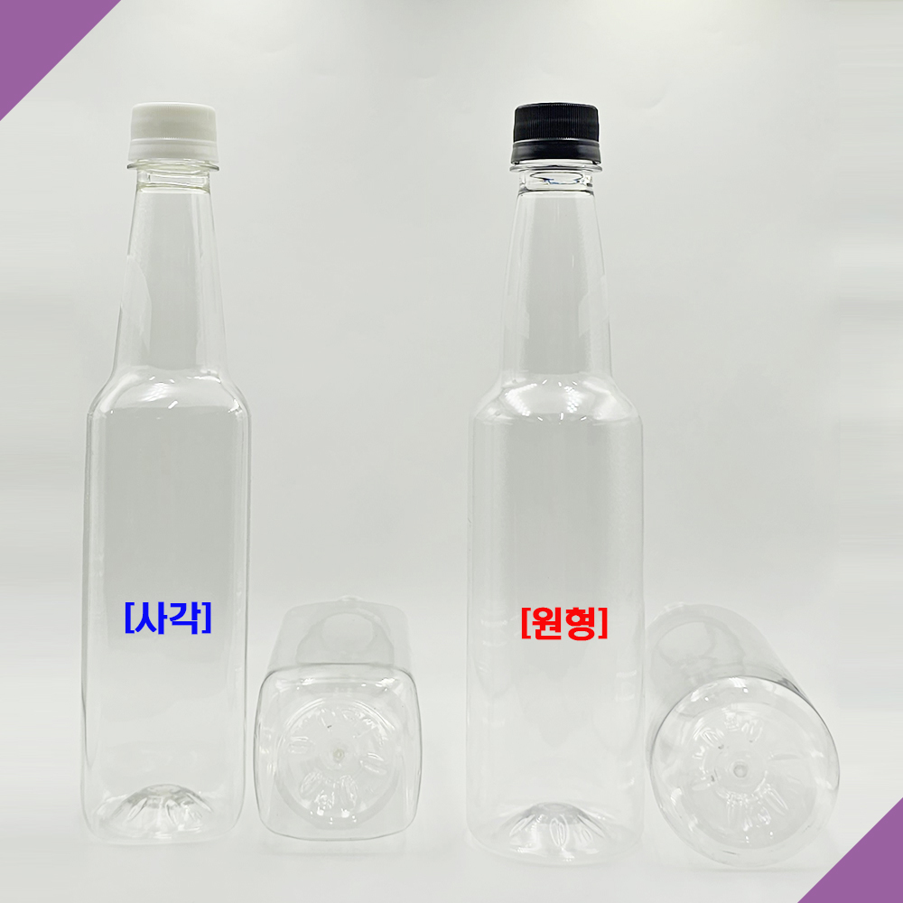 보틀스 와인페트병 100개 투명 담금주 소분공병 보관공병 빈병 350ml 용량선택 - 상세 이미지 4