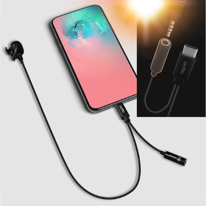 방송용핀마이크 스마트폰마이크 핸드폰 ASMR 녹음 마이크