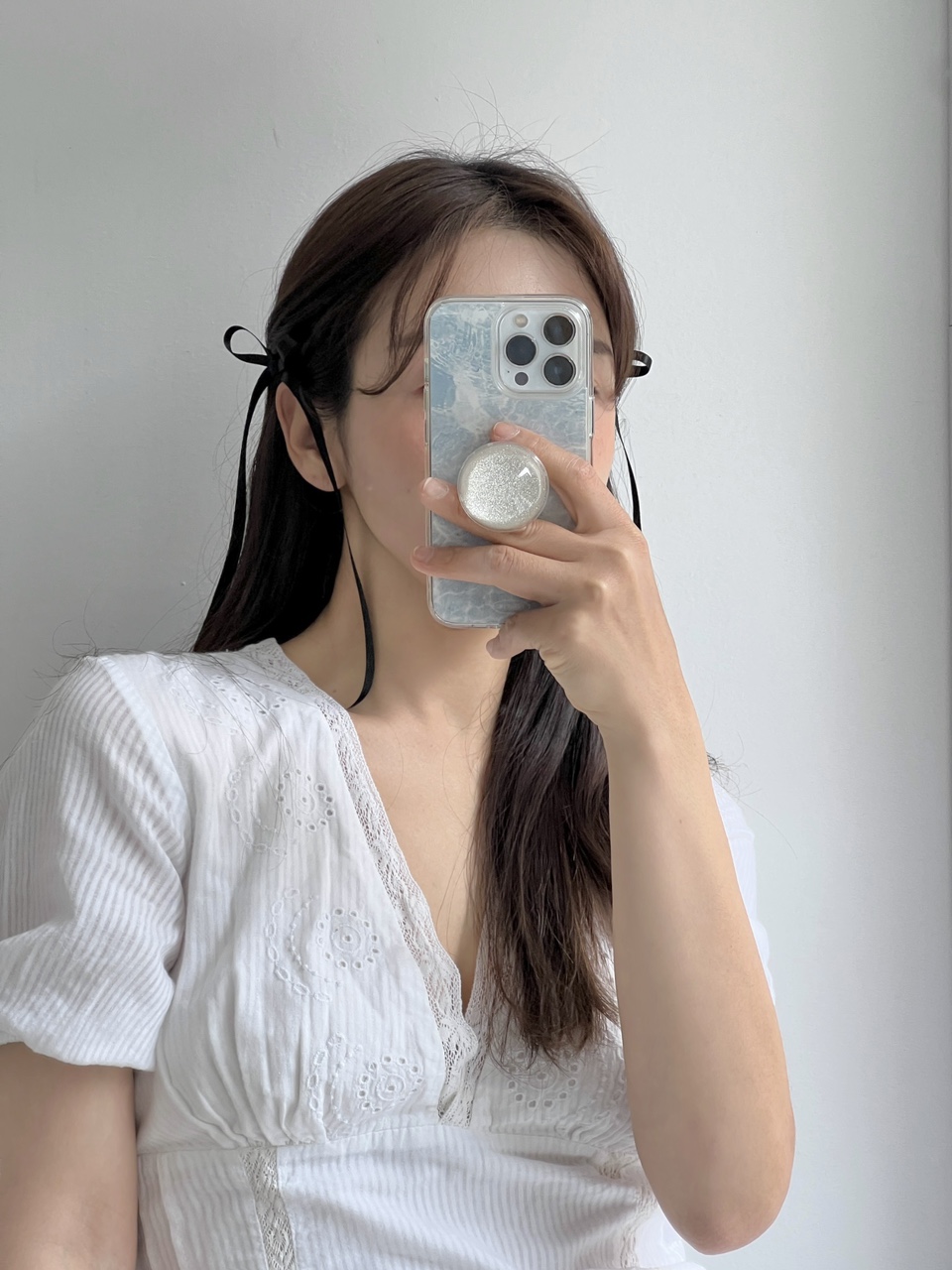 *국내생산/핸드메이드* 롱롱 3개 1쌍 미니 새틴 리본 머리 집게핀 포인트 헤어핀 키치 소녀 상세 이미지 36