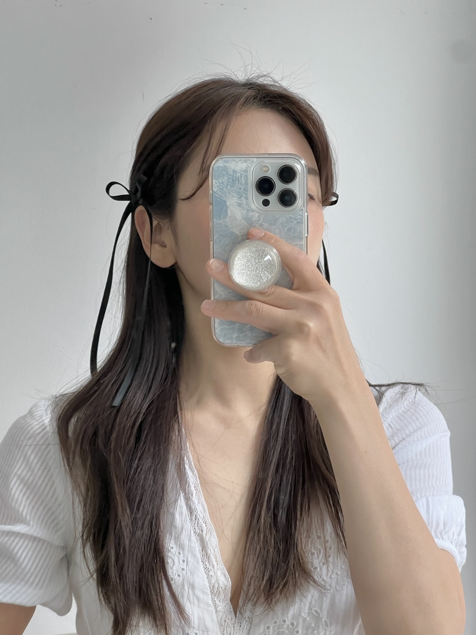 *국내생산/핸드메이드* 롱롱 3개 1쌍 미니 새틴 리본 머리 집게핀 포인트 헤어핀 키치 소녀 상세 이미지 38