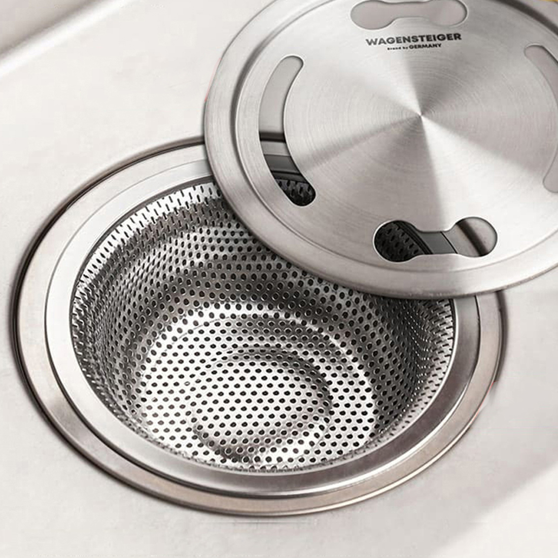 싱크대거름망 커버 세트 씽크대 개수대 음식물탈수기 드레인바구니 배수구망 덮개세트