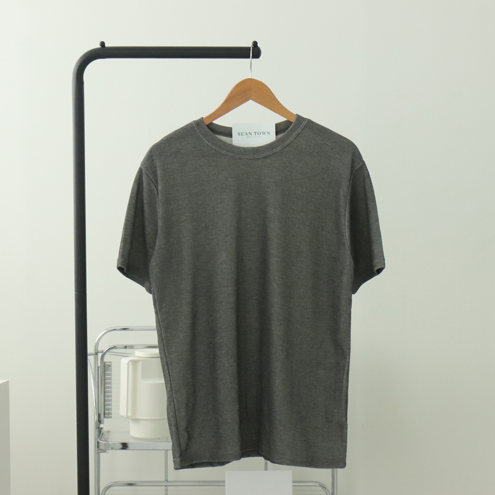 1+1 남자반팔티 구김없는 여름 머슬핏반팔 - 상세 이미지 4