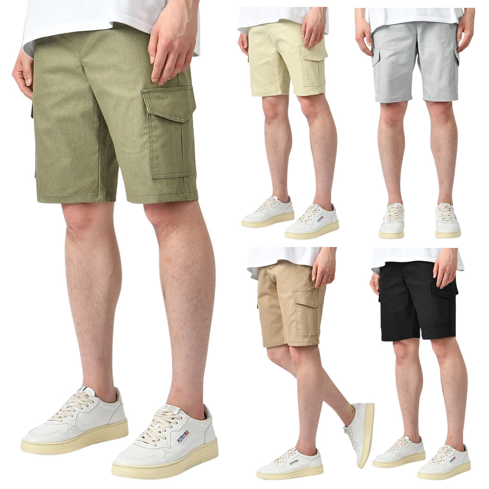 남자 반바지 여름 카고 면 반바지 5부 밴딩 스판 5컬러 HC678