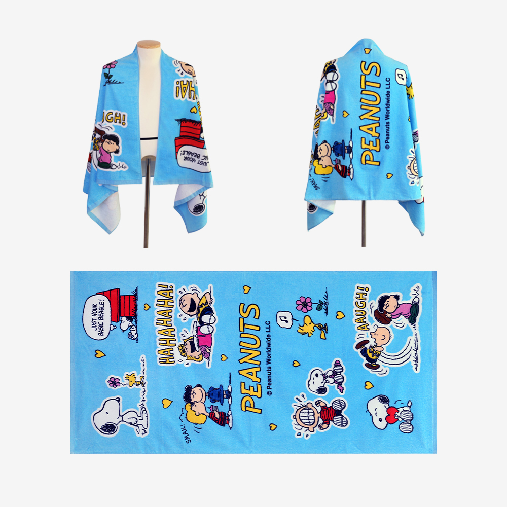 송월타올 캐릭터 비치타올 대형타올 스누피 조이50