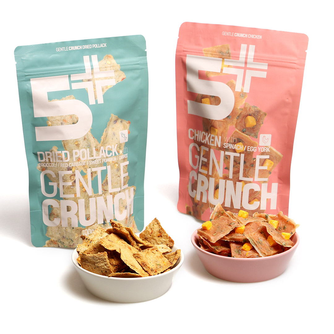 강아지 동결건조크런치 간식 젠틀크런치 2종 (닭고기 + 북어) 200g - 상품 이미지