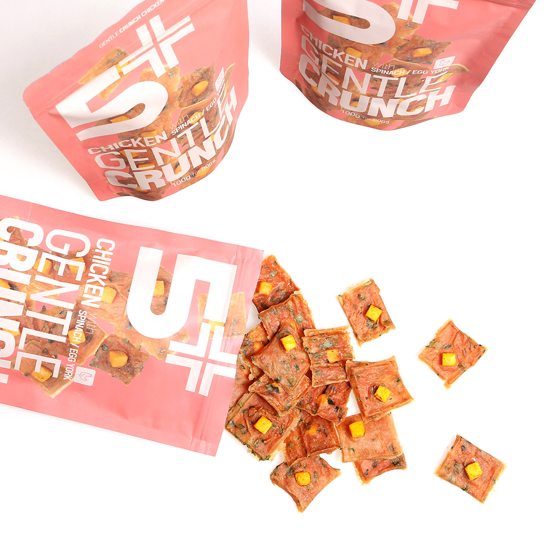 강아지 동결건조크런치 간식 젠틀크런치 닭고기 3팩 300g - 상품 이미지