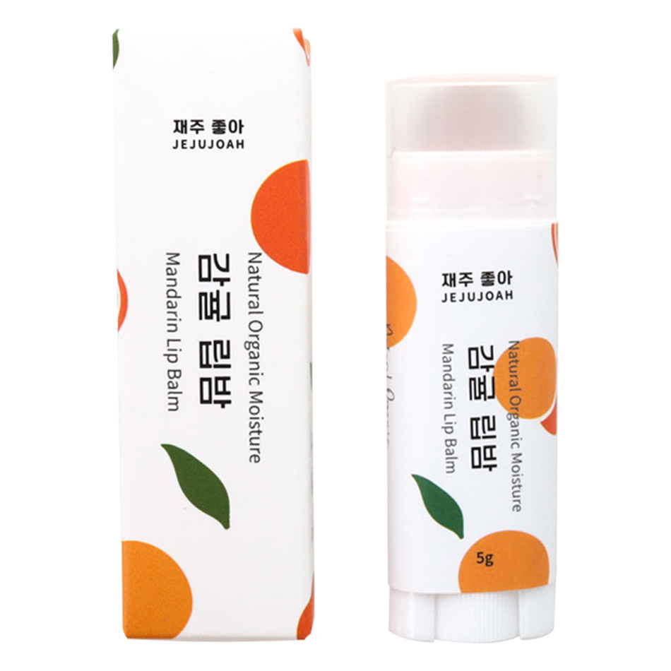 제주 동백 오일 천연 립밤 입술보호제 투명 감귤립밤 - 상품 이미지