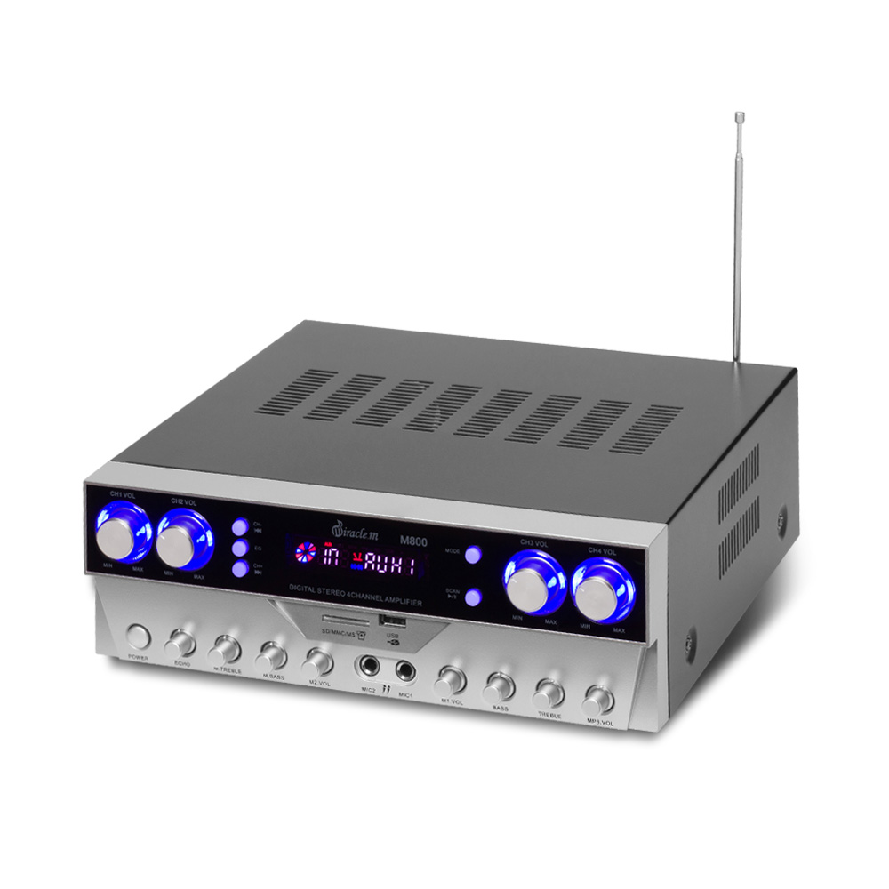 4채널 앰프 400W 블루투스 앰프 카페 매장용 인티앰프 이미지 8