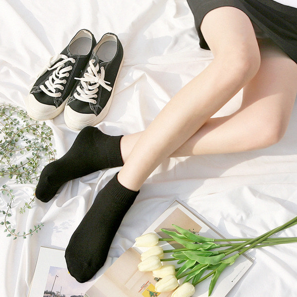 삭스에이 [7켤레] 구멍안나는 쫀쫀한밴드 쿼터 발목양말 여성양말 남자양말 도톰 순면 2겹 시그니처 왕발 U807 국내자체제작 이미지 8