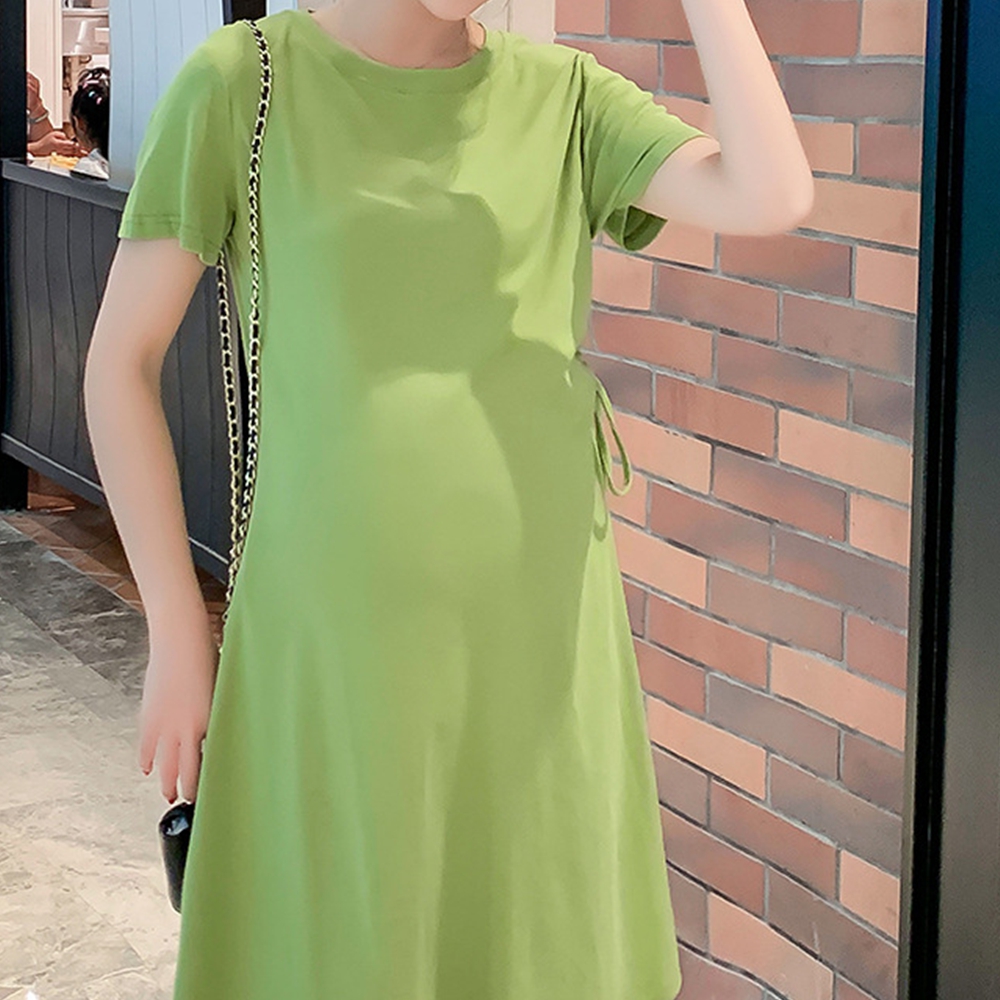 임산부 하객룩 출근룩 원피스 88사이즈 임신복 - 상세 이미지 4