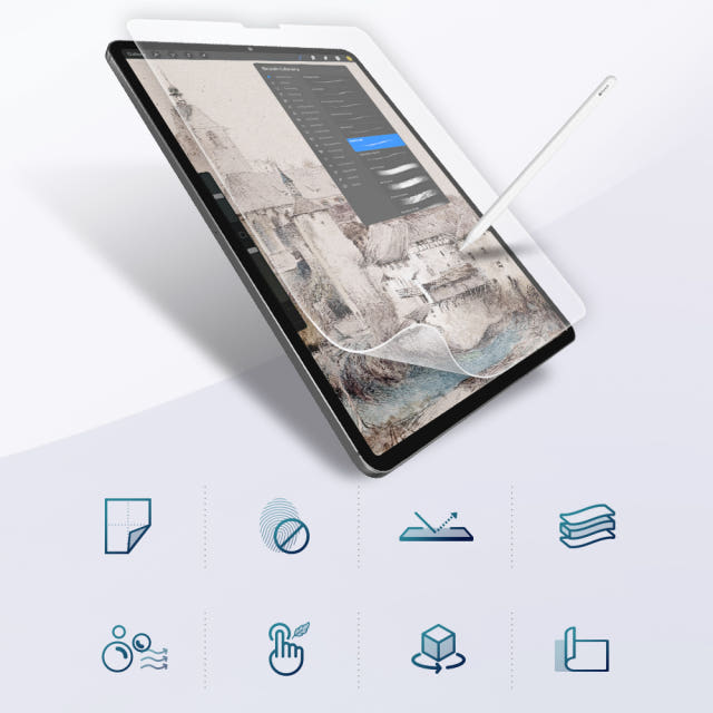 갤럭시탭 S10플러스 S9+ S7 FE S8플러스 S7플러스 종이질감 액정보호필름