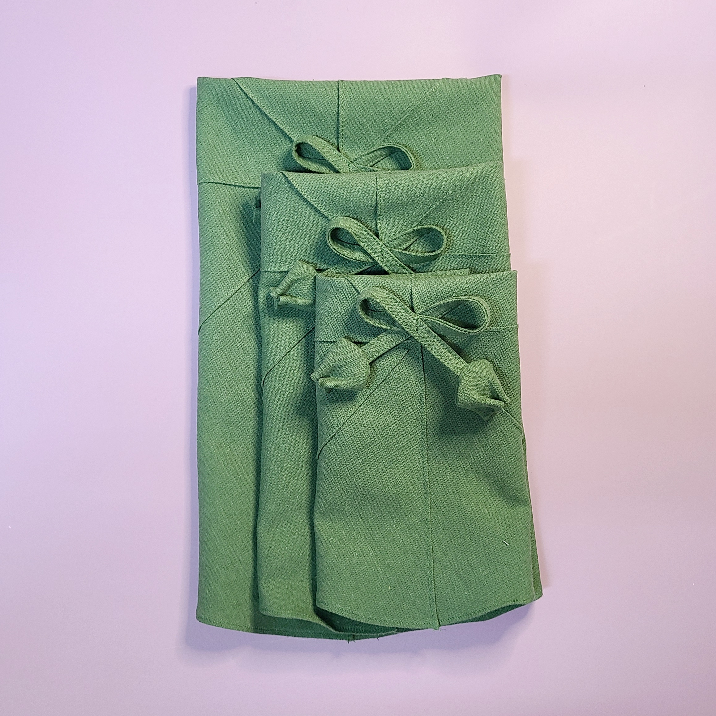 린넨 연잎다포 초록 지름 30cm 40cm 50cm 엄마의주머니 천아트반제품 이미지 6