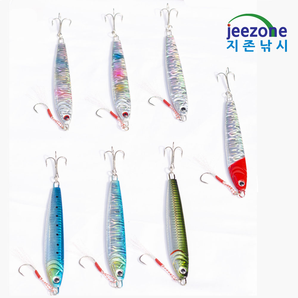 메탈지그 100g 펜슬 농어 삼치 광어 방어 부시리 루어 파핑 지깅 선상낚시 - 상세 이미지 2