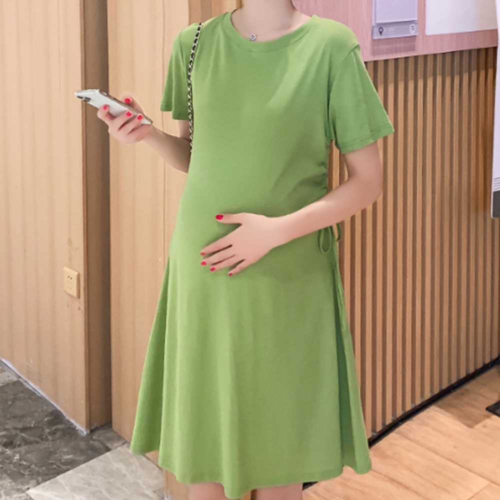 임산부 하객룩 출근룩 원피스 88사이즈 임신복 - 상품 이미지
