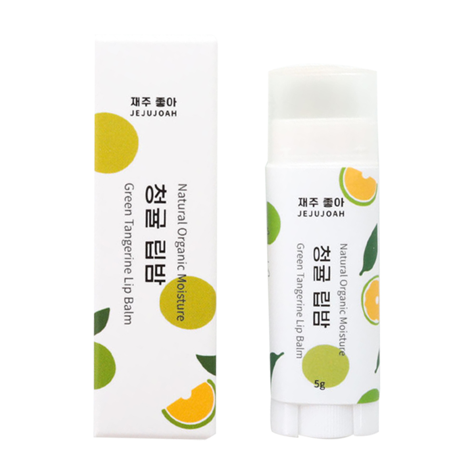 제주 동백 오일 천연 립밤 입술보호제 투명 청귤립밤 - 상품 이미지