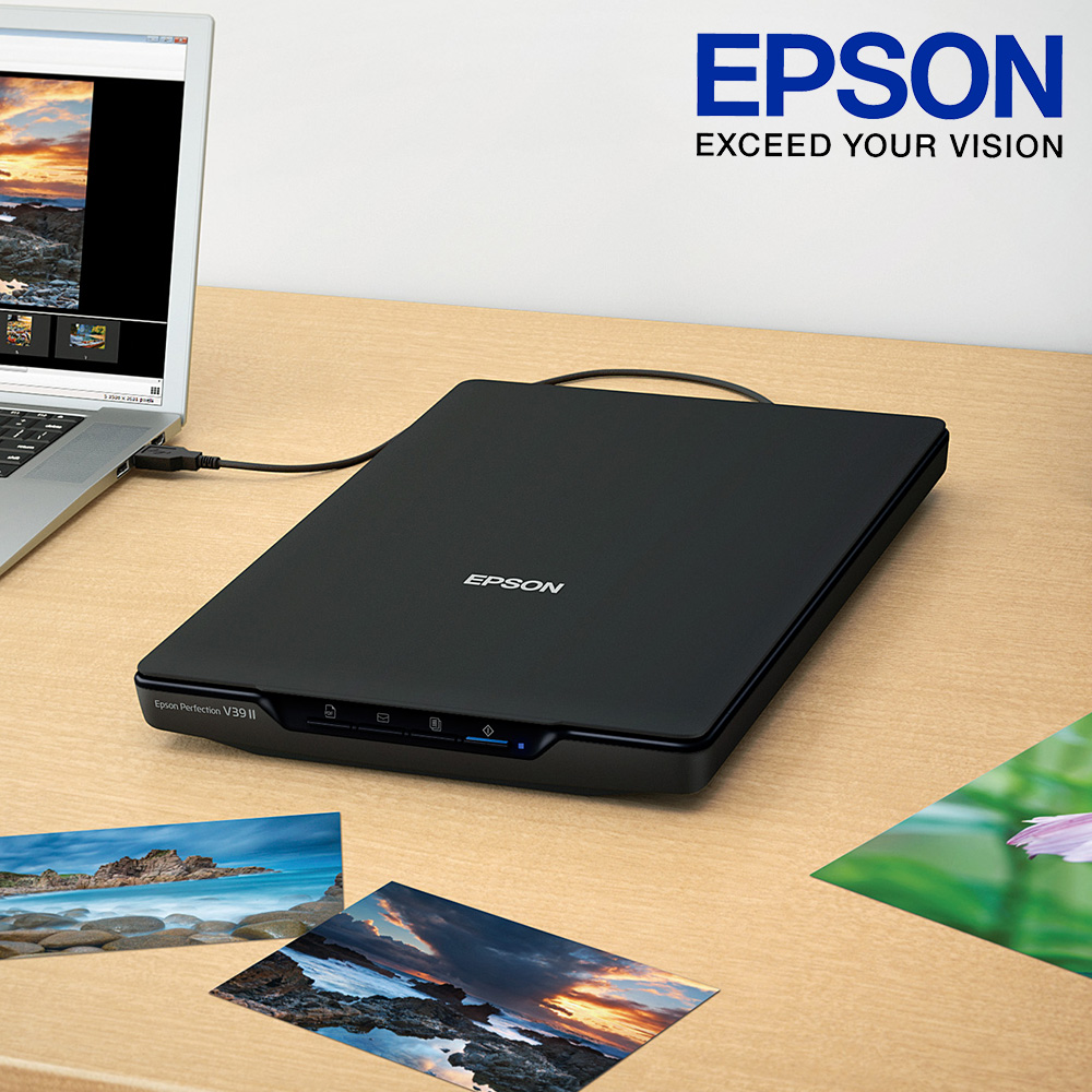 엡손 퍼펙션 V39II 컬러 평판형 문서 스캐너 A4