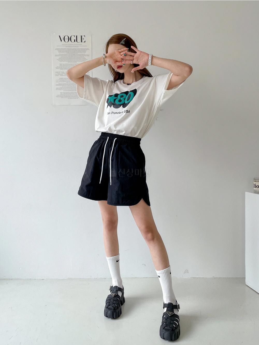 나일론 형광 밴딩 3부 쇼츠 반바지 팬츠 이미지 6