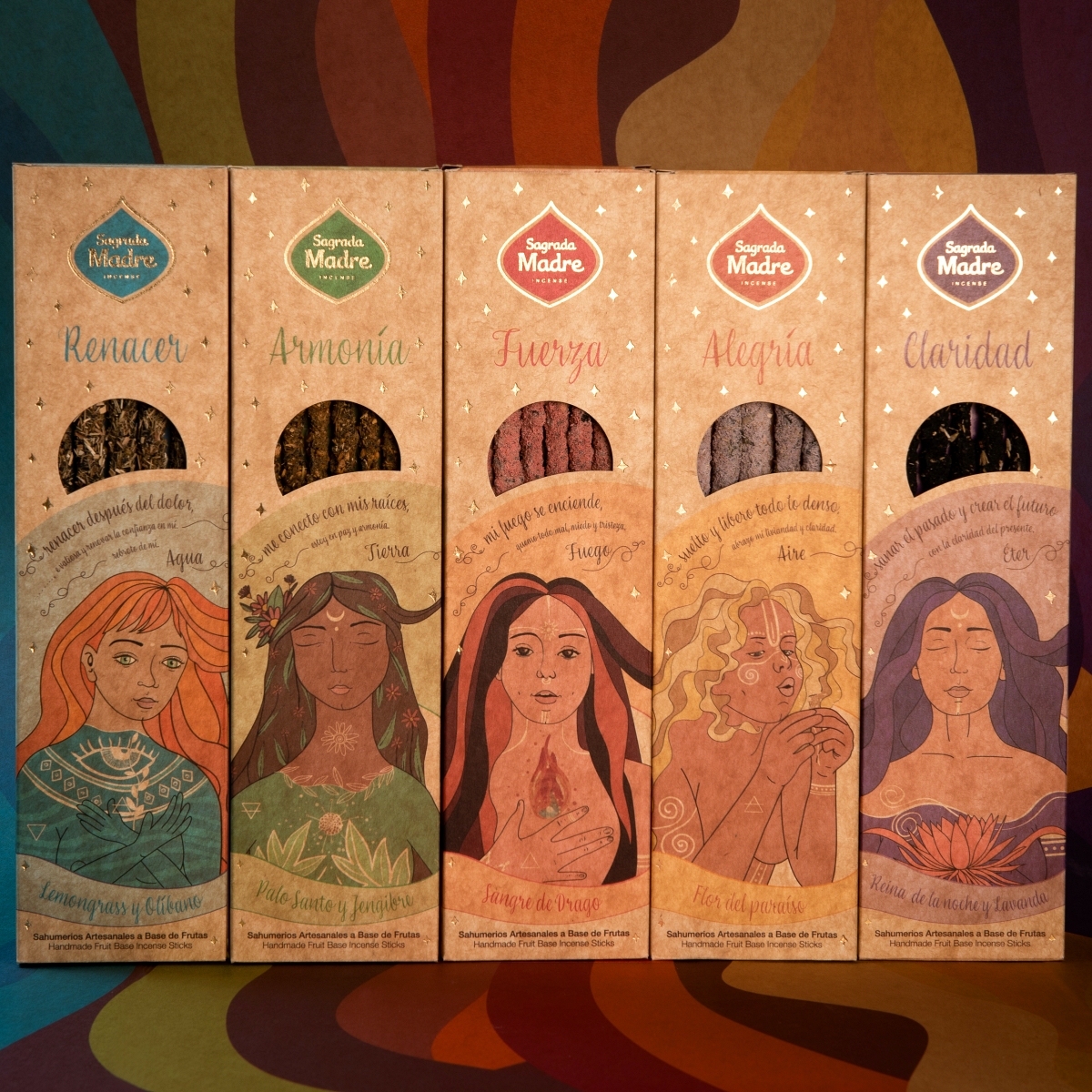 팔로산토 사그라다 마드레 우주5원소 인센스 스틱 고체방향제