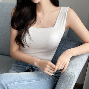 (국내제작)(캡내장) 로브 스퀘어넥 캡 나시 ts3754 착용 후기 | 사이즈/핏 총정리 - 상품 이미지 3