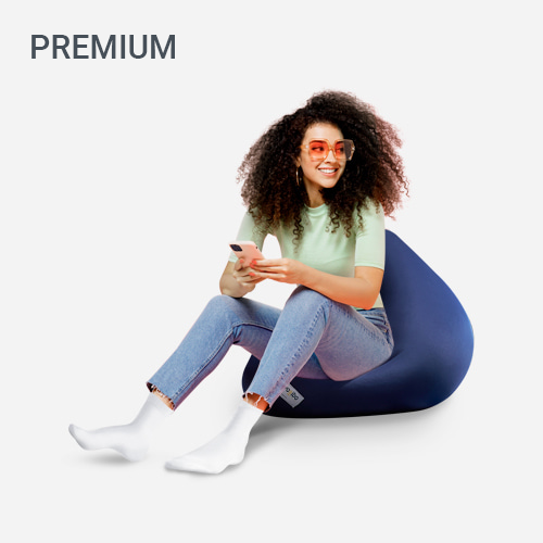 요기보 피라미드 프리미엄 1인용 좌식 빈백 소파 FUBPM109