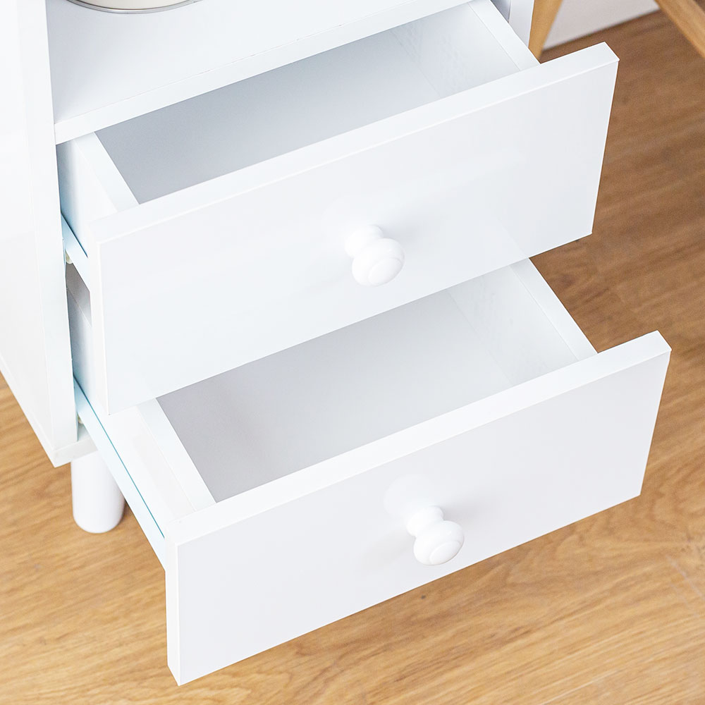 라거 틈새수납장 폭좁은 다용도 거실 주방 미니 수납장 300 4단