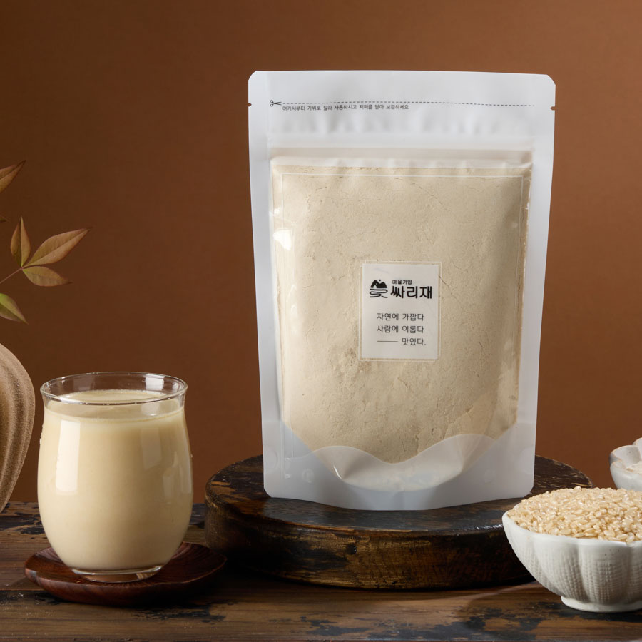 싸리재 쪄서 만든 식사대용 선식, 볶은 현미가루 300g