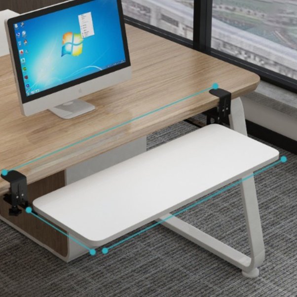 책상용 키보드트레이 책상 키보드용 거치대 슬라이딩 키보드 받침대