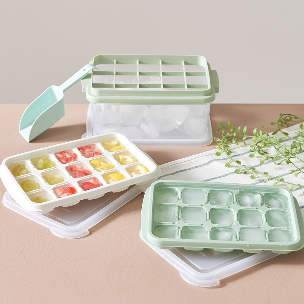 이지앤프리 말랑말랑 분리가 쉬운 얼음틀 아이스쏙 푸쉬 얼음트레이 15구 얼음통 스쿱 5종, 6종 시리즈