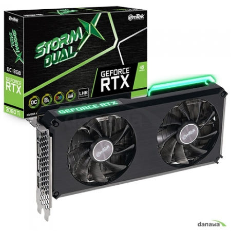 [중고]이엠텍 RTX 3060 Ti STORM X Dual OC D6 8GB 무상AS 24년