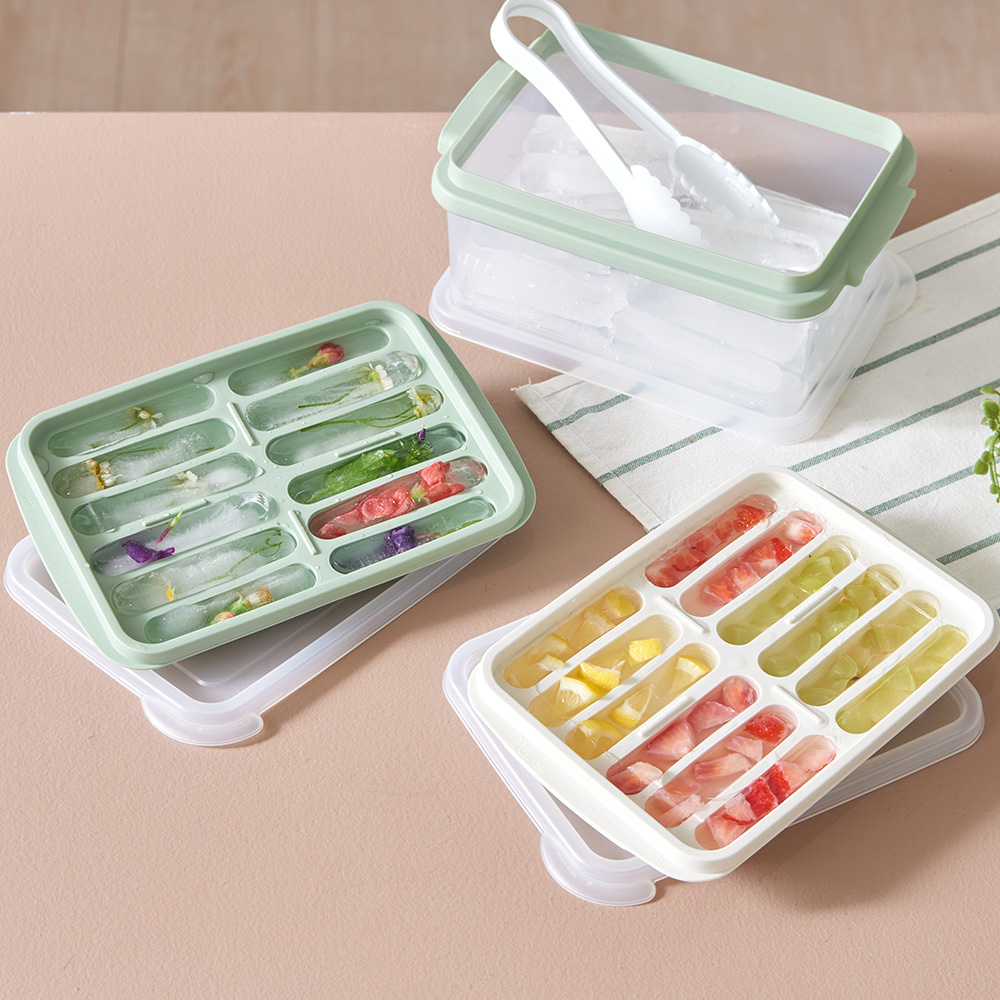 아이스쏙 스틱 얼음트레이 12칸 얼음통 집게 4종 세트