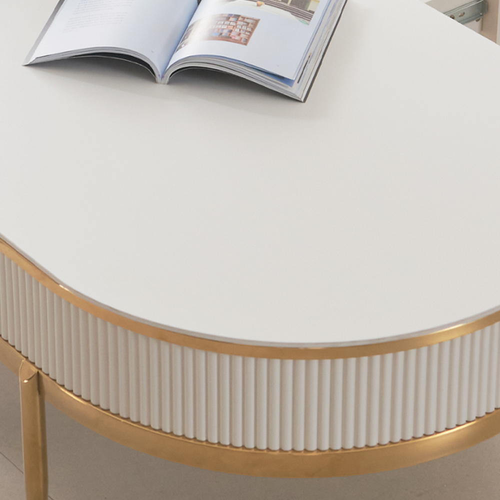 쇼파테이블 템바보드 세라믹거실테이블 플라토 밀크 실버