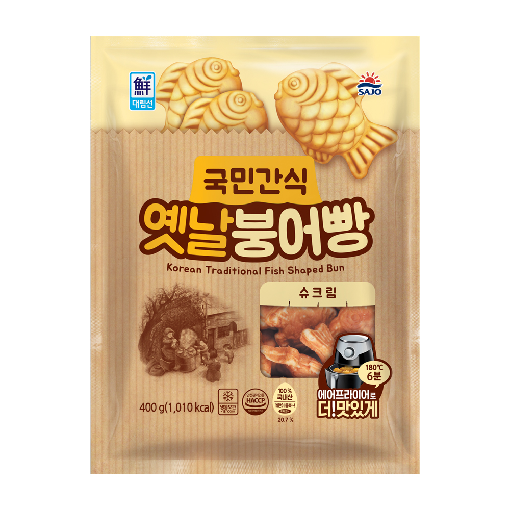 대림 국민간식 옛날 붕어빵 슈크림 400g : 푸드뱅크주식회사