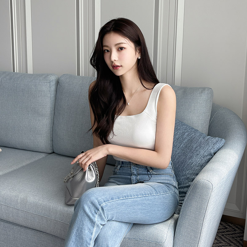 (국내제작)(캡내장) 로브 스퀘어넥 캡 나시 ts3754 이미지 2