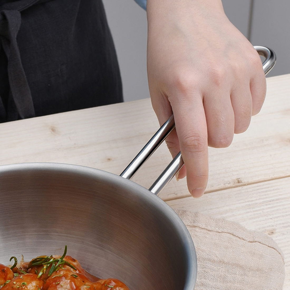 올스텐 밀크팬 인덕션 아기 이유식 냄비 버터워머 다시 편수 계량 소스팬 밀크팟 20cm - 상세 이미지 5
