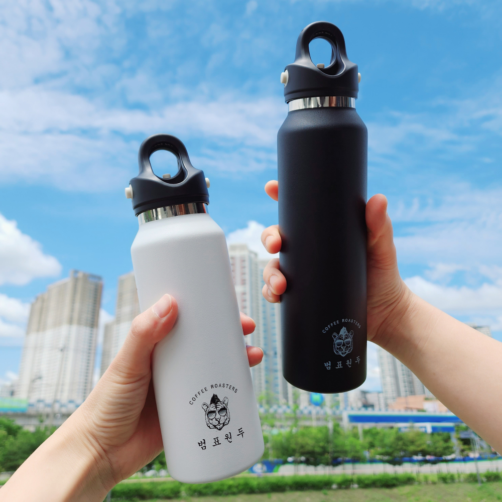 범표원두 물안새는텀블러 스텐 보냉보온 범표텀블러 355ml 473ml 2종 - 메인 이미지