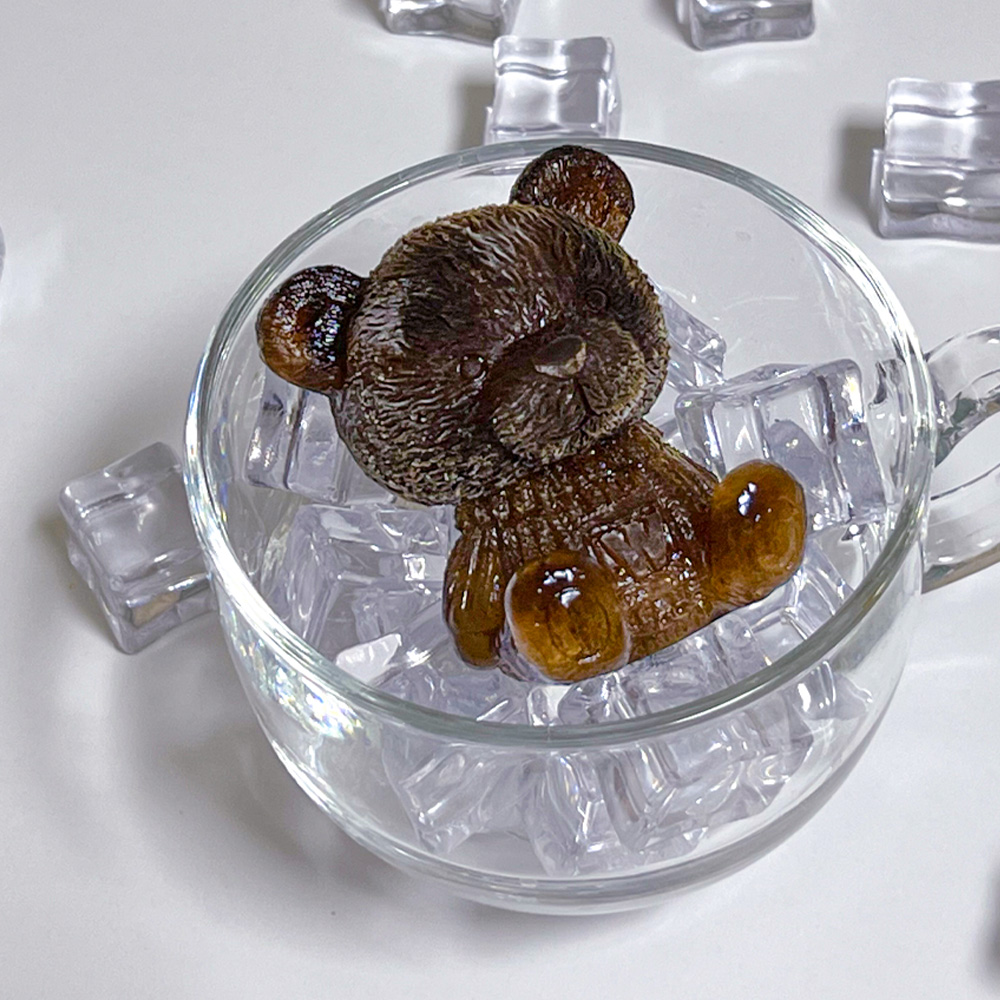 곰돌이 얼음틀 얼음 트레이 하이볼 실리콘 위스키 소