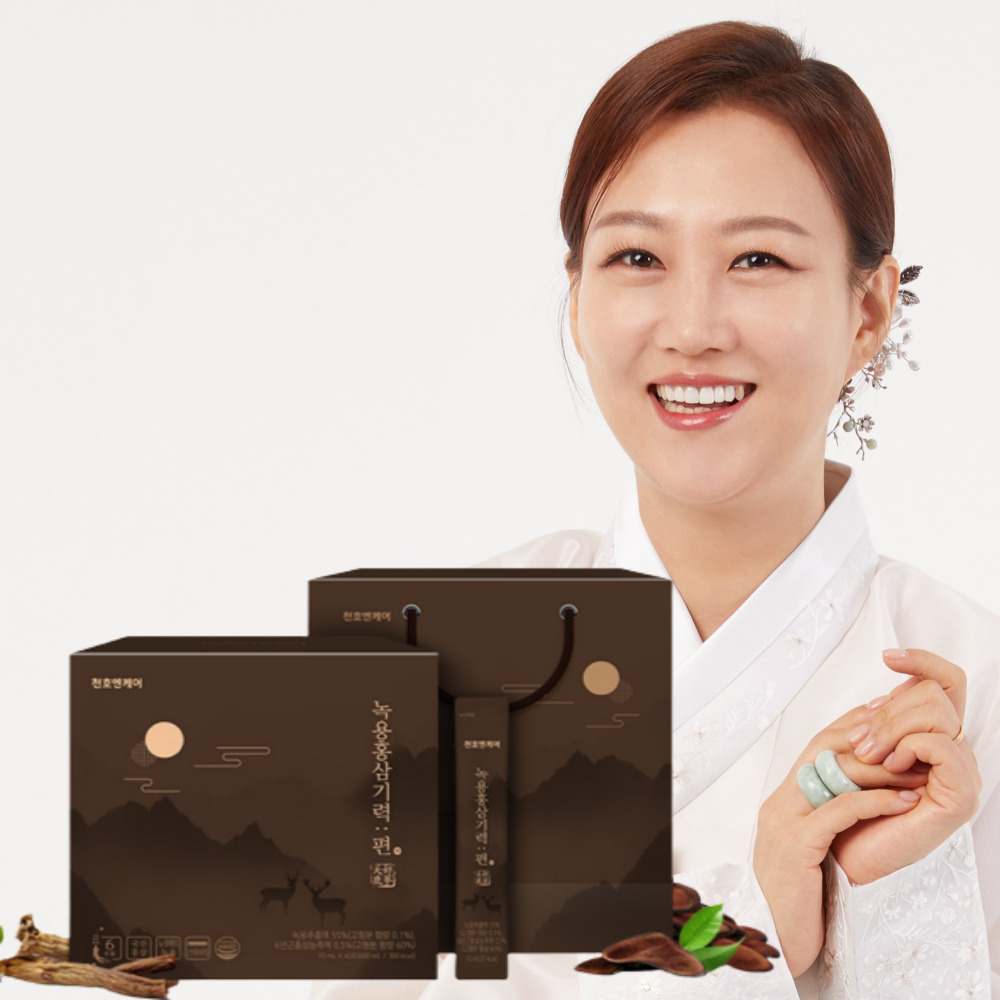녹용진액 홍삼즙 스틱 천호엔케어 총 60포