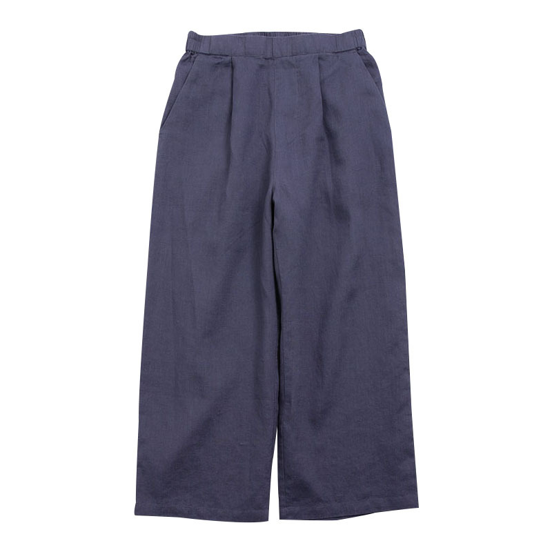 린넨슬랙스 마바지 파스텔 여성 밴딩 9부 린넨통바지 - 상세 이미지 3