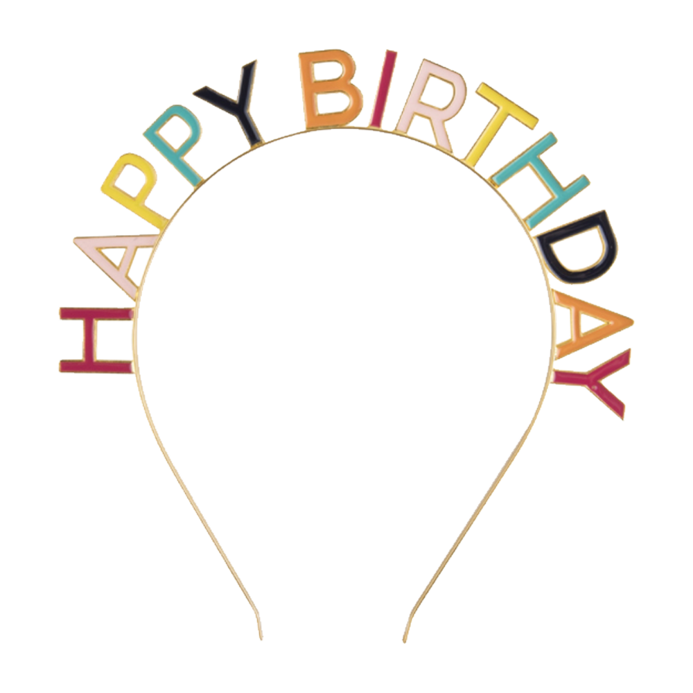 [브로키] 생일머리띠 헤어밴드 파티 이벤트소품 빈티지 레인보우 - 상세 이미지 4