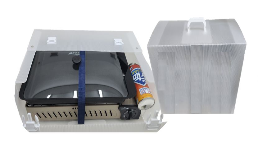 코베아 구이바다 M 유리뚜껑+석쇠그릴 버너 PVC 가방 부르스타