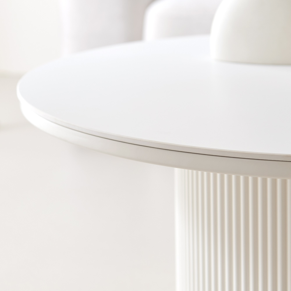 블랑드 밀크 세라믹 템바보드 거실 쇼파 테이블 보드형 1200, 화이트