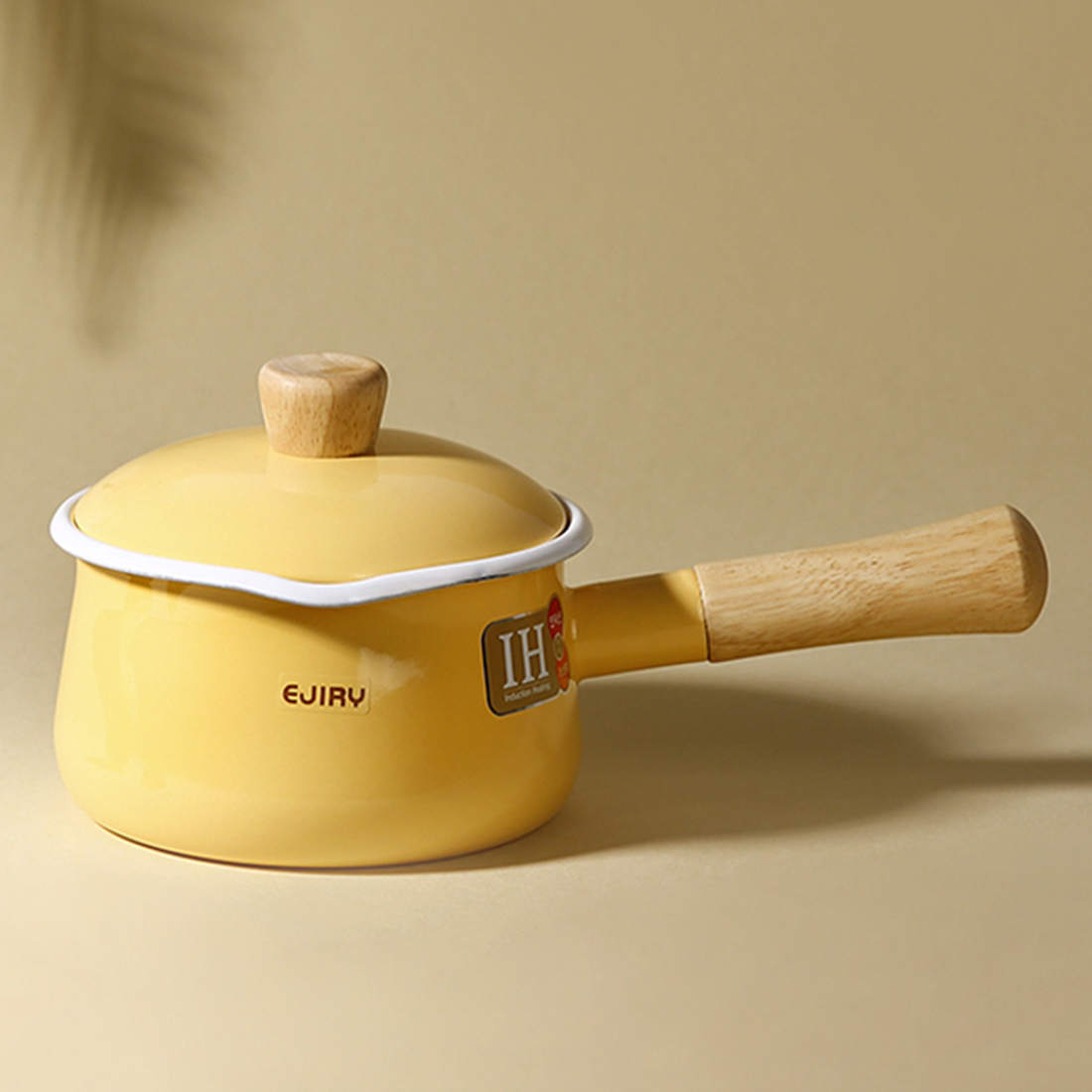 일본 법랑 밀크팬 초기 이유식 냄비 인덕션 범랑 소스팬 밀크팟 에지리 편수 냄비 15cm