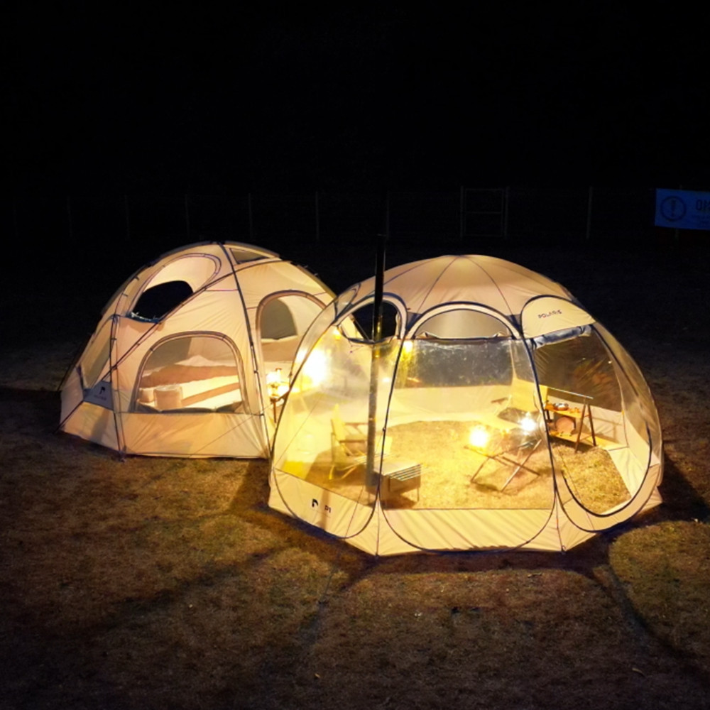 캠핑텐트 폴라리스 메쉬쉘터 P1 블랙 원터치텐트 팝업 돔형 모기장