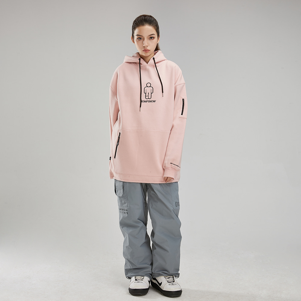 TH LOGO HOODIE (PINK) : 롬프보드복