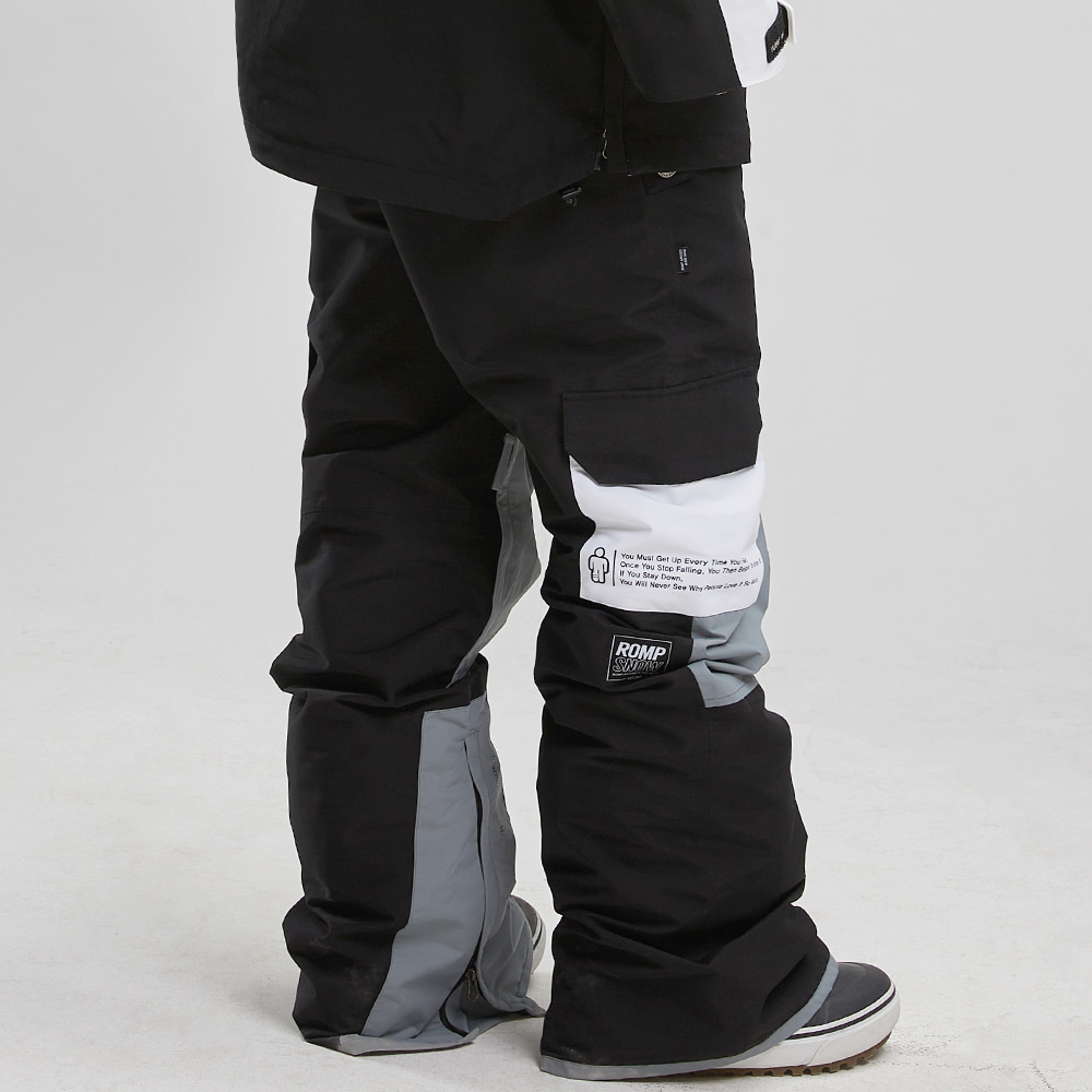 TH FLAT PANTS (BLACK) : 롬프보드복