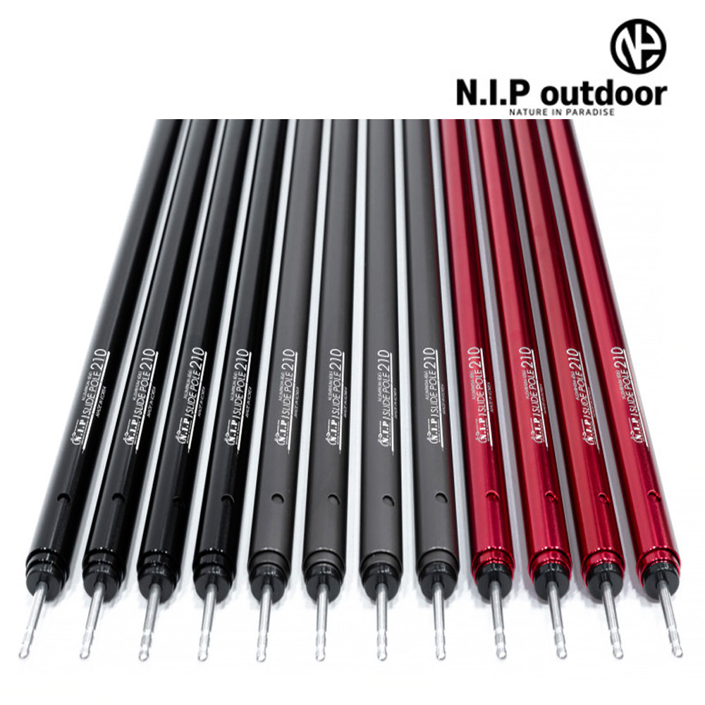 N.I.P 슬라이드폴대 타프 슬라이딩 세트 가변 사이드폴 210 1줄