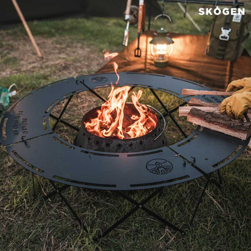 스코겐 화로테이블 접이식 캠핑 난로테이블 원형 불멍 화로대 K300