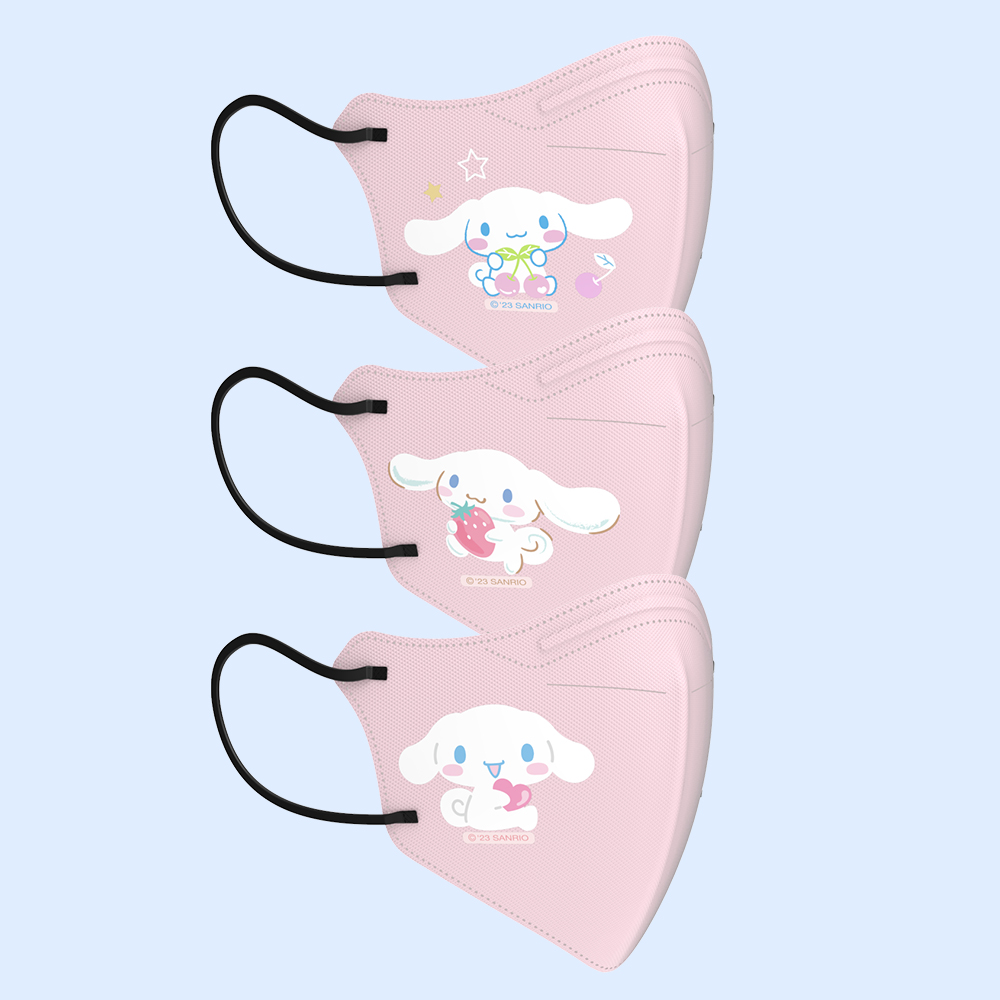 어린숨 산리오 어린이 마스크 30매 여름 초등학생 소형 시나모롤 에어브이