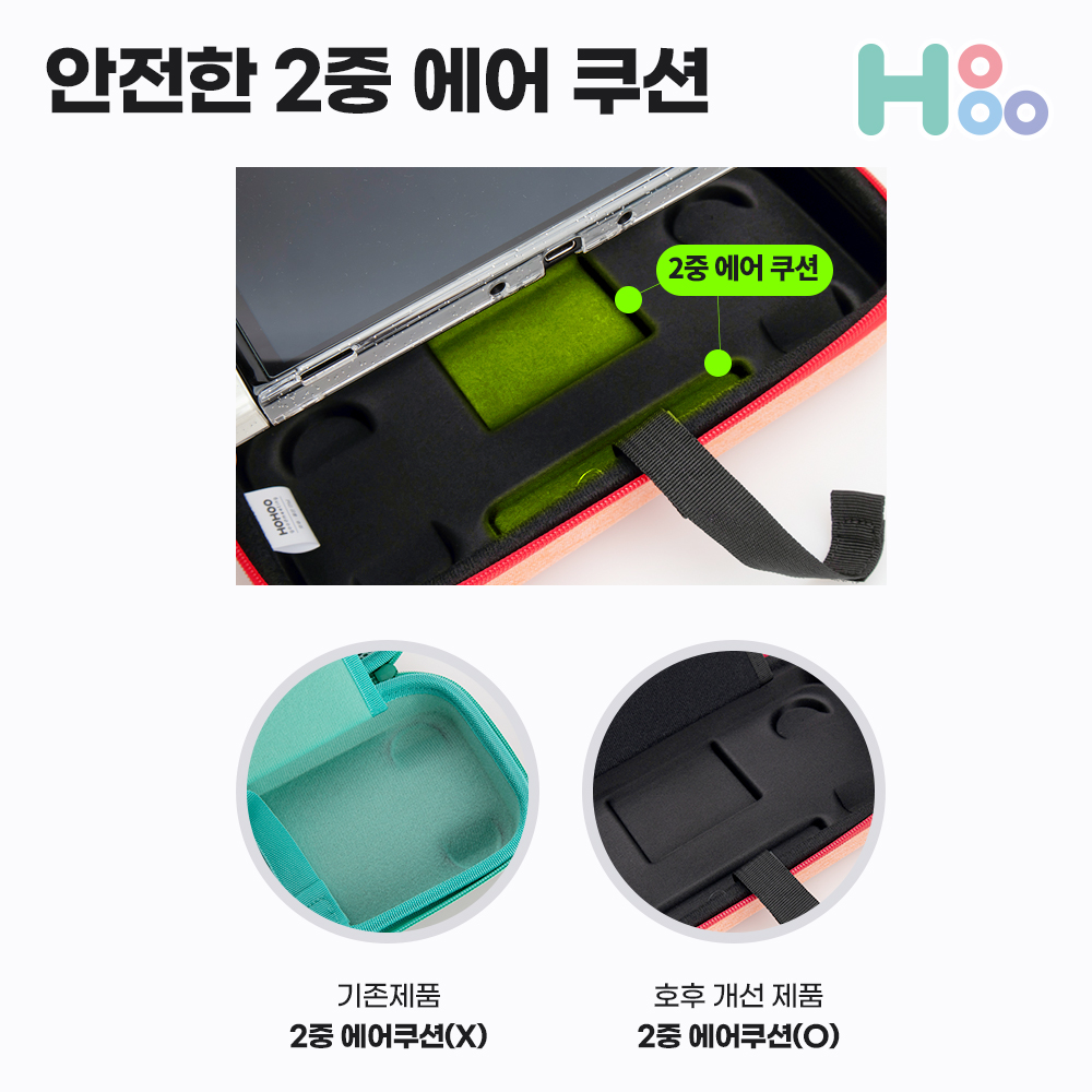 호후 닌텐도스위치 OLED 케이스 파우치 가방 F1 게임칩수납 - 상세 이미지 4