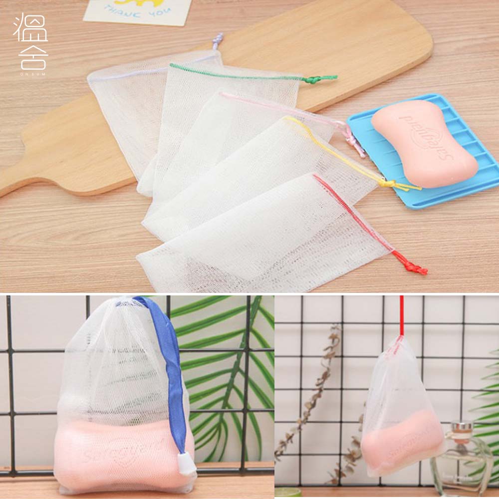 비누 거품망 비누망 버블 주머니 세안 욕실 샴푸바 걸이 홀더 보관 거치대 - 상품 이미지